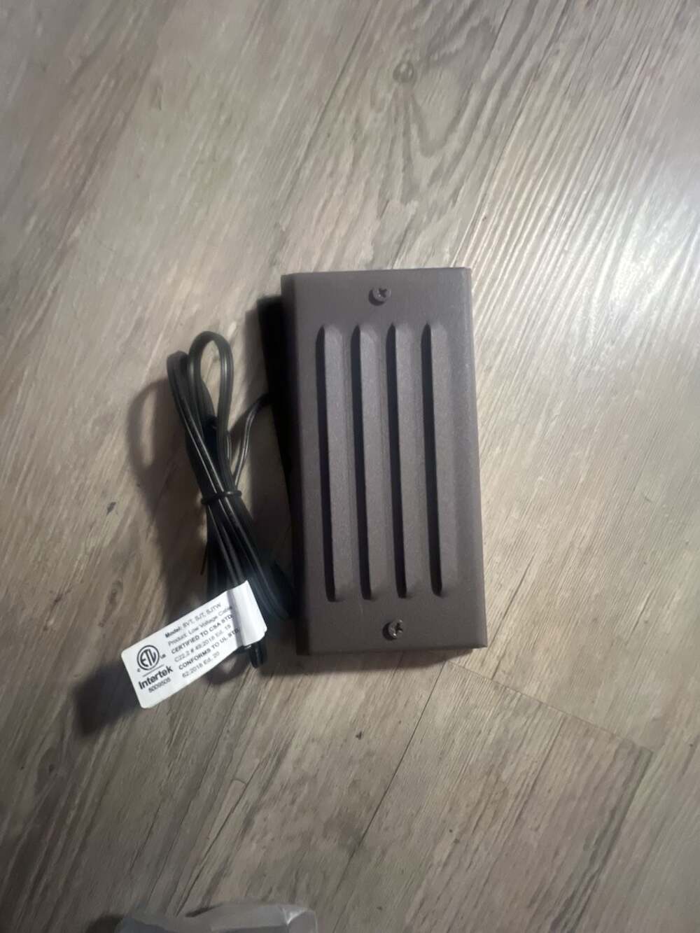 Sunvie Low Voltage LED Louvered Step Light, 12V Outdoor Bronze Step Light